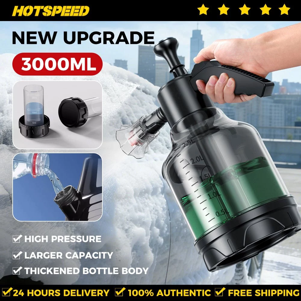 52% OFF HOTSPEED 3L Foam Sprayer Car Wash Pressure Washer Power Sprayer Car Shampoo Water Gun Sprayer