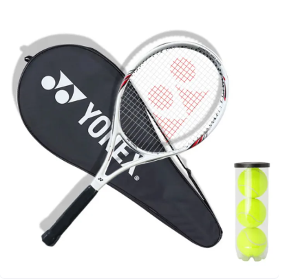 73% OFF Yonex Tennis Rackets Full Carbon With String Free Bag 27 inch Single Tennis Trainer Beginner Training Set Outdoor