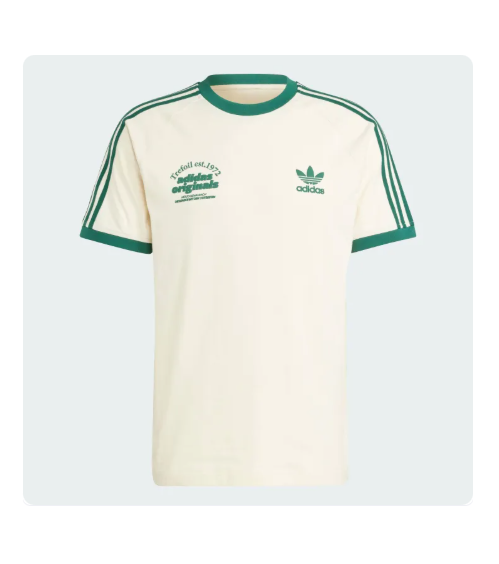 30% OFF Adidas Lifestyle Sport Graphic Cali Tee Men Beige IU0217
