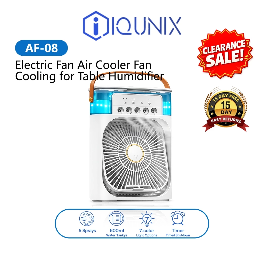 53% OFF IQUNIX Fan air cooler mini air conditioner desktop cooling humidifier air purifier portable