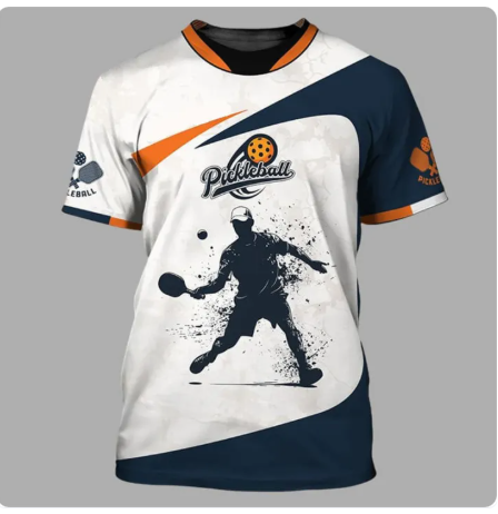 64% OFF 2025 Summer Sports Men's Campus Group Full sublimation Pickle Ball Clothing Top