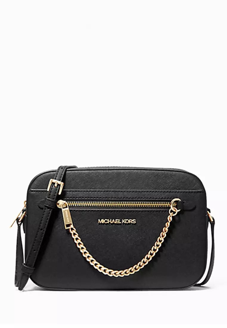 81% OFF Michael Kors Jet Set Large Saffiano Leather Crossbody Bag