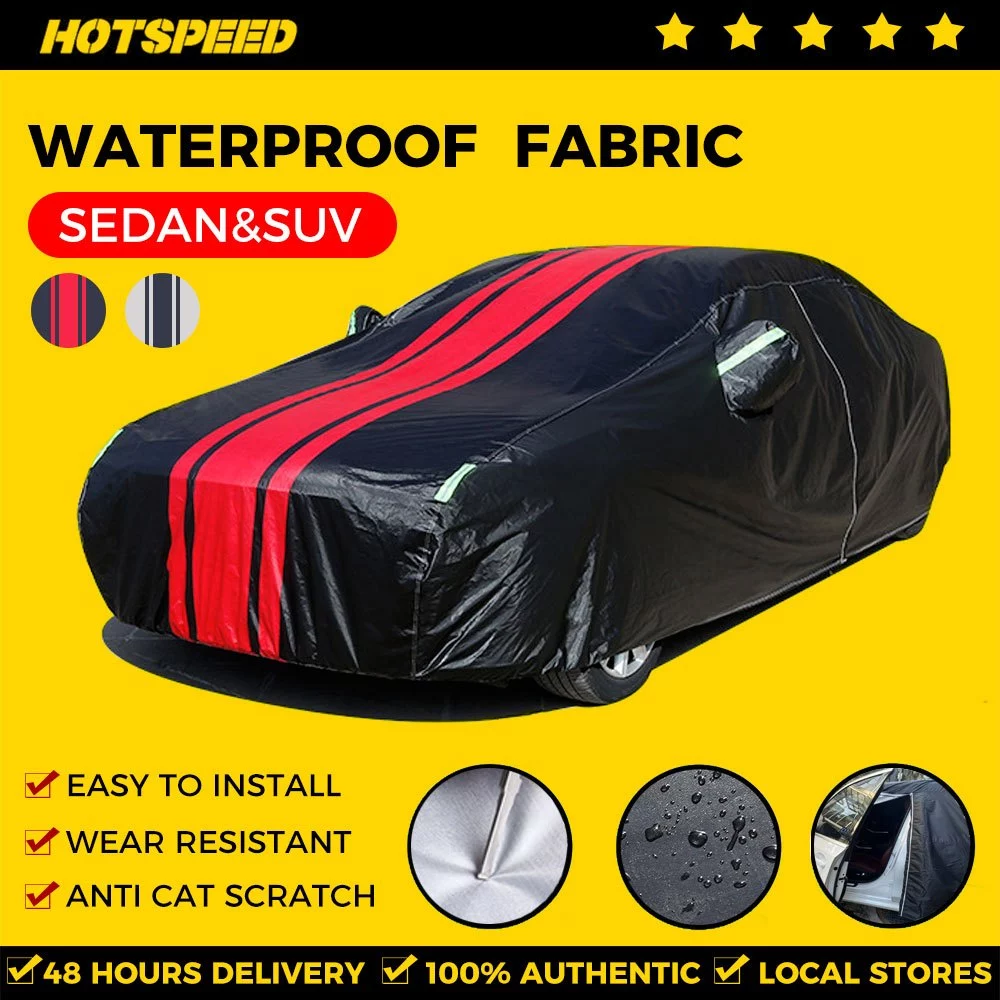 50% OFF HOTSPEED Car Cover Waterproof And Sunproof Sedan SUV Vios Innova Wigo Hatchback with Zipper