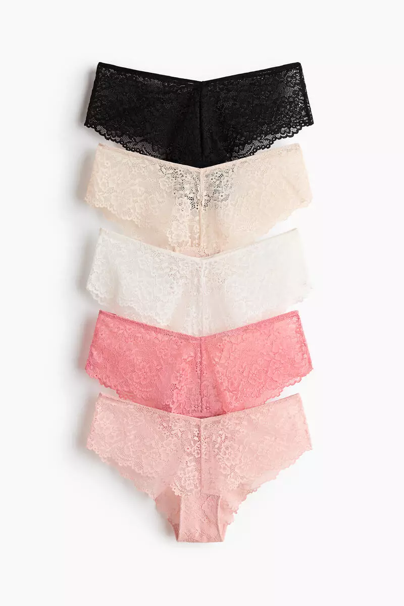 10% OFF H&M 5-pack lace hipster briefs