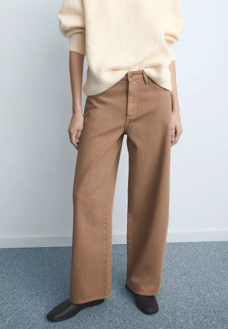 57% OFF Low-Rise Balloon Jeans