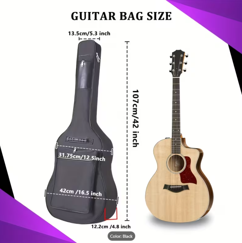 15% OFF A simple and fashionable 41-inch acoustic guitar case