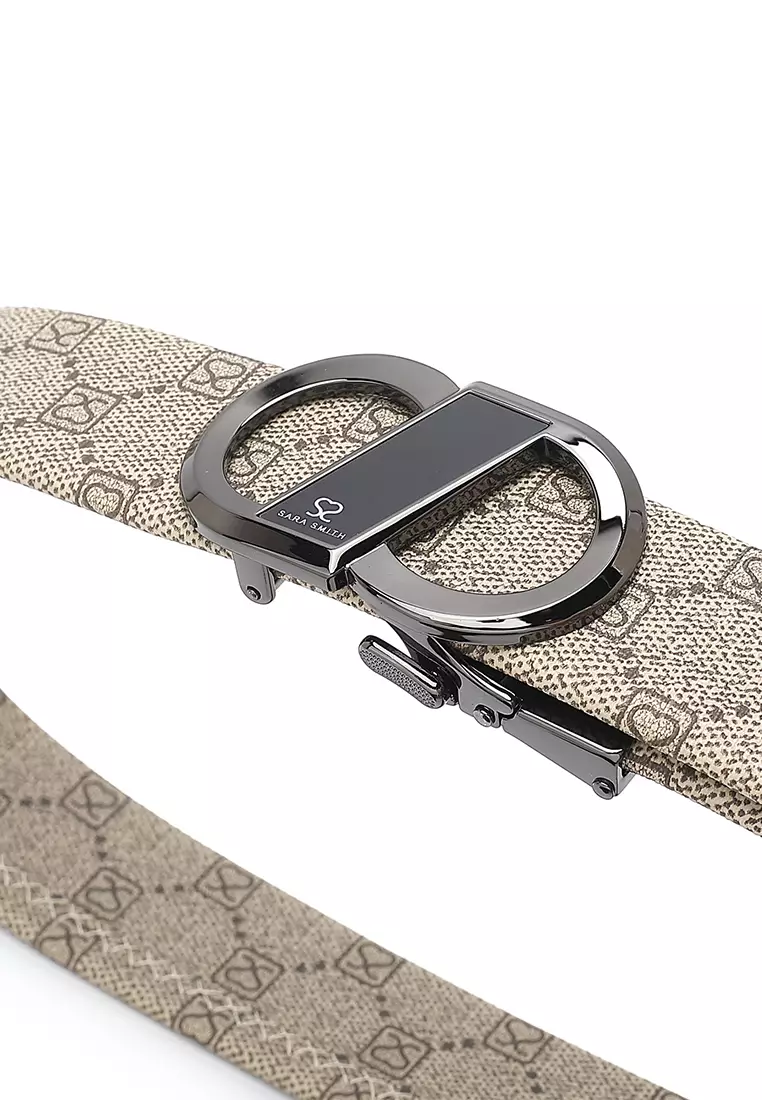 46% OFF Sara Smith 35mm Automatic Buckle Belt - Apricot