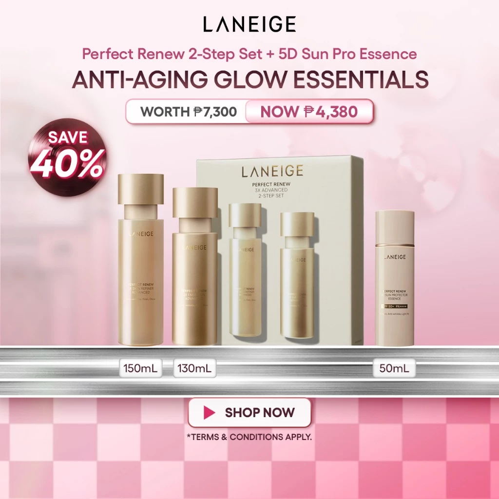 40% OFF LANEIGE Anti-aging Glow Essentials