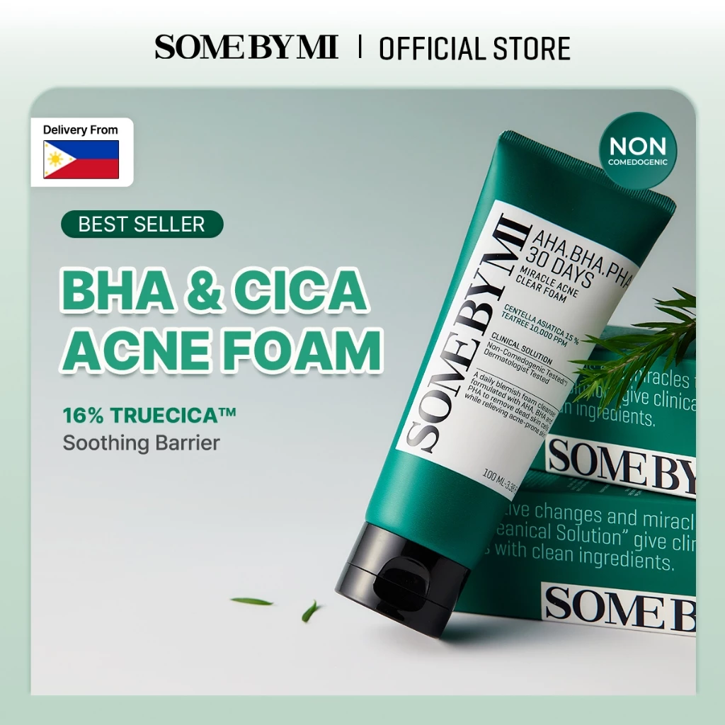 40% OFF [Some By Mi Official] AHA BHA PHA 30 Days Miracle Acne Clear Foam Cleanser 100ml | Acne & Skin Trouble Treatment | Deep Cleansing |