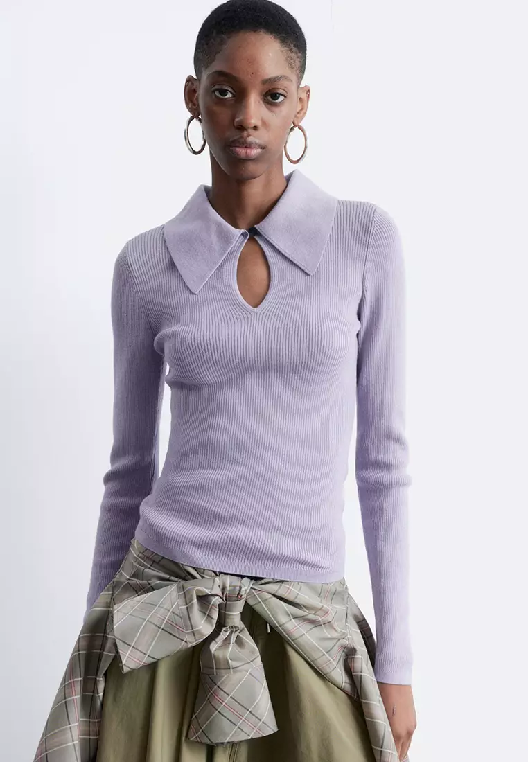 60% OFF & Other Stories Keyhole Collar Top