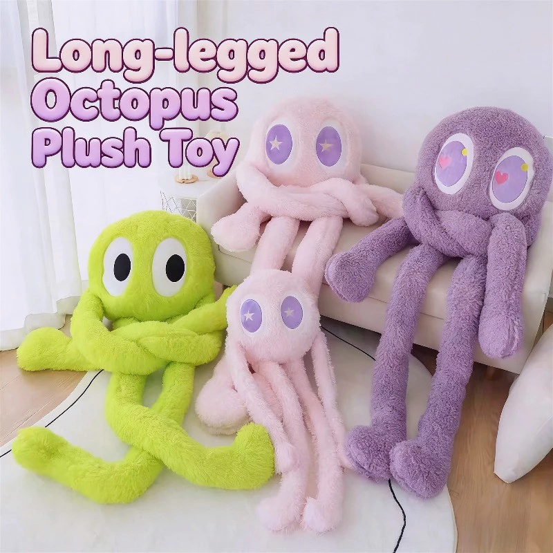 50% OFF Long-Legged Octopus Hug Pillow Stress Relief Doll Large Octopus Plush Toy for Kids Birthday Gift