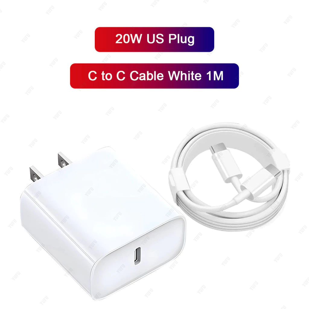 72% OFF YUFU PD 20W Kit Fast Charger Charging Compatible For iPhone Assembled Weave Data Cable 1M 2M