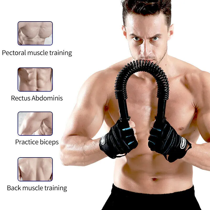 17% OFF Spring Bar Resistance Bend Bar Power Twister Bar Chest Arm Strength Training Fitness Gym Equipment