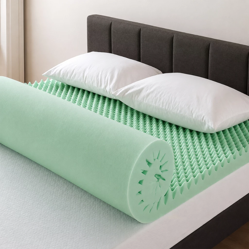 57% OFF Home de Luxe Back Support Medium Firm Foam Mattress Topper