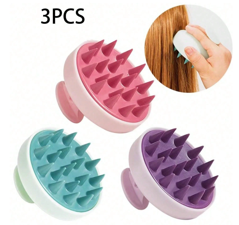 20% OFF 1pc Head Massager Hairbrush For Scalp Care, Super Soft Silicone Scalp Massager