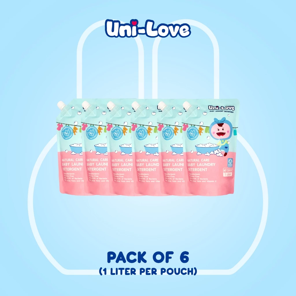 40% OFF UniLove Baby Laundry Detergent 1L (Powder Scent) Pack of 6