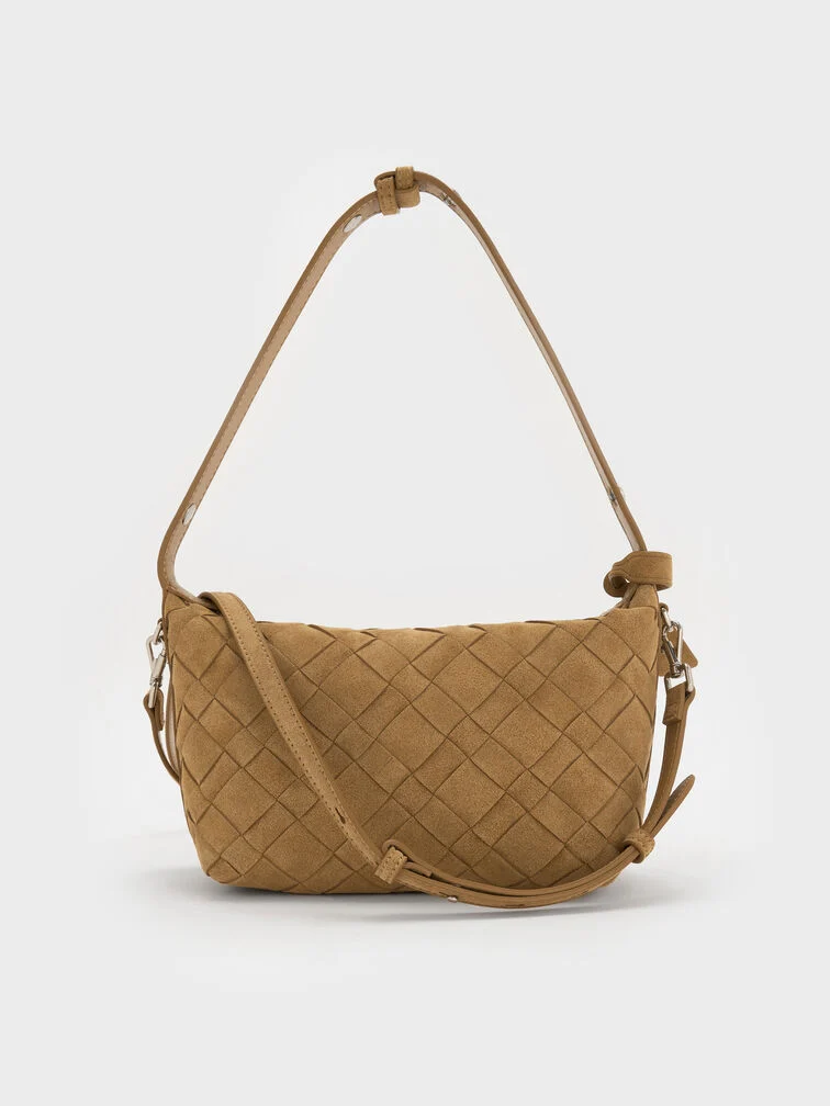 30% OFF Ivette Woven Shoulder Bag - Sahara Sand