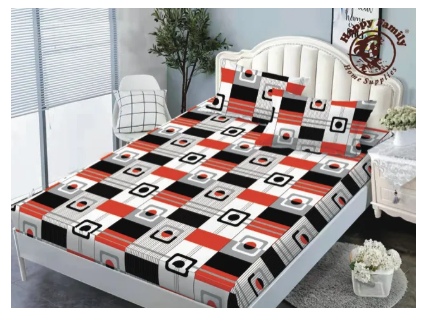 37% OFF RS-2 3in1 GARTERIZED BEDSHEET COTTON with 2pcs pillow case new design 2024