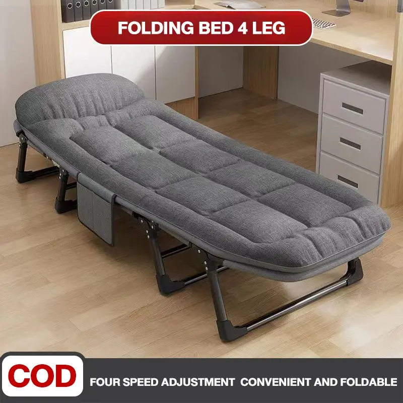45% OFF Heavy Duty Folding Bed for Adults | 300KG, Foam Mattress, Waterproof Oxford | Adjustable Recliner, No Tools, Portable | Camping, Office | Easy Clean & Carry