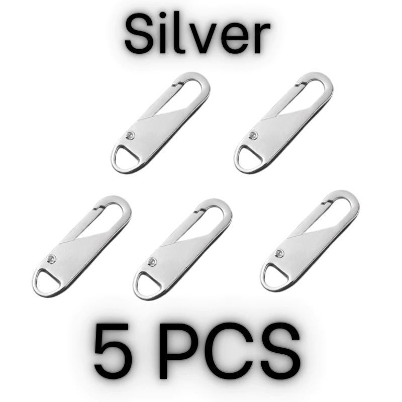 13% OFF 5PCS Metal Zipper Head Zipper Lightning Repair Kits Zipper Pull For Zipper Slider DIY