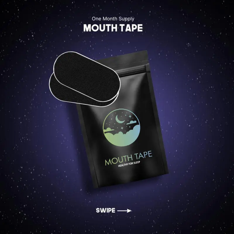 50 % OFF Mouth Tape (30 Pack) - Skin-Friendly, Hypoallergenic, Easy to Apply & Remove, Suitable for All Ages