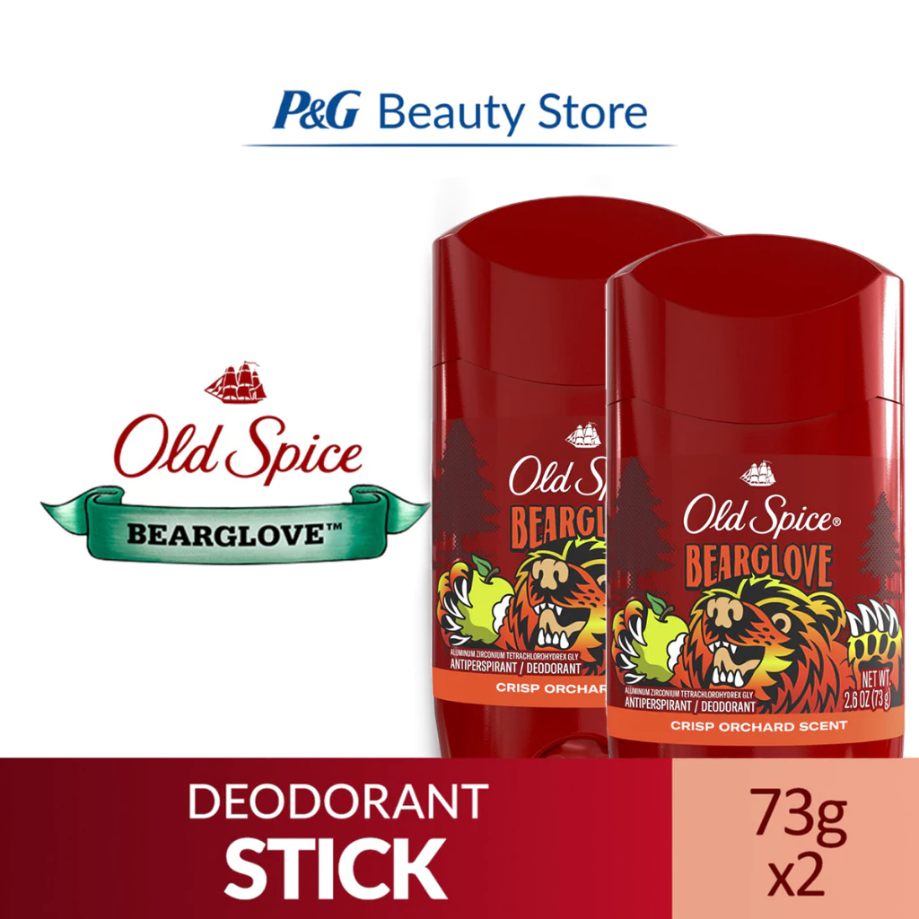 18% OFF Old Spice Anti Perspirant Deodorant Roll On Invisible Solid Bearglove Deo Stick 73gx2