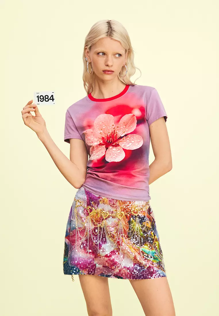 30% OFF Desigual Floral T-shirt