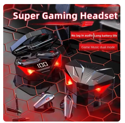 69% OFF TWS X15 Wireless Earbuds Bluetooth 5.3 Earphones Gaming Headset With Low Latency And Battery Level Display