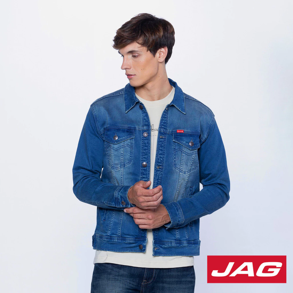 32% OFF Jag Men's Classic Denim Jacket - Timeless Fit Casual Outerwear