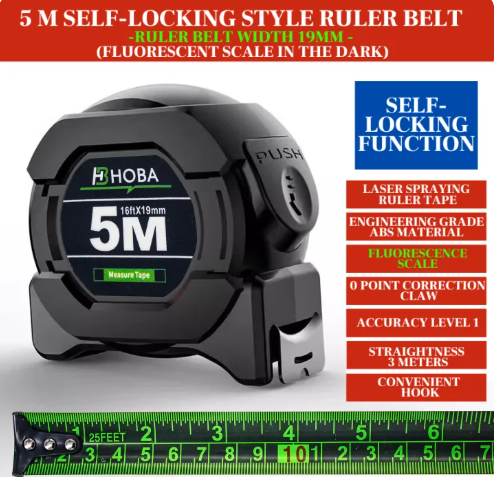50% OFF 【Inches Scale】10M Steel Measuring Tape Levels FluorescerousStee Tape Measure with inches Industrial Auto Lock Metro (5M 7.5M 10M) Self-locking Steel Meter tape measure heavy duty measurement tools Levels