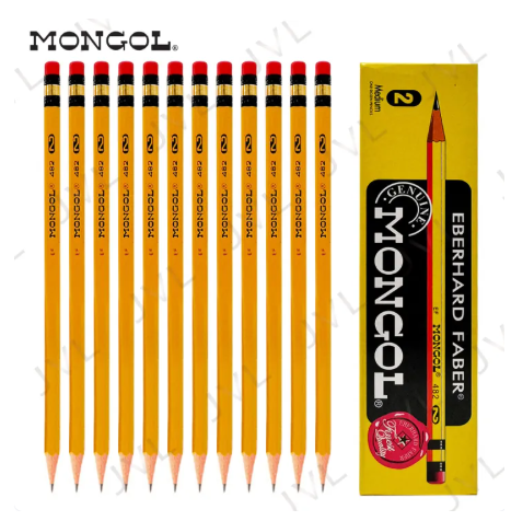 38% OFF 36pcs/3box Mongol Pencil No. 2(Medium), Mongol Fine Pencil Point with Soft Eraser School Supplies