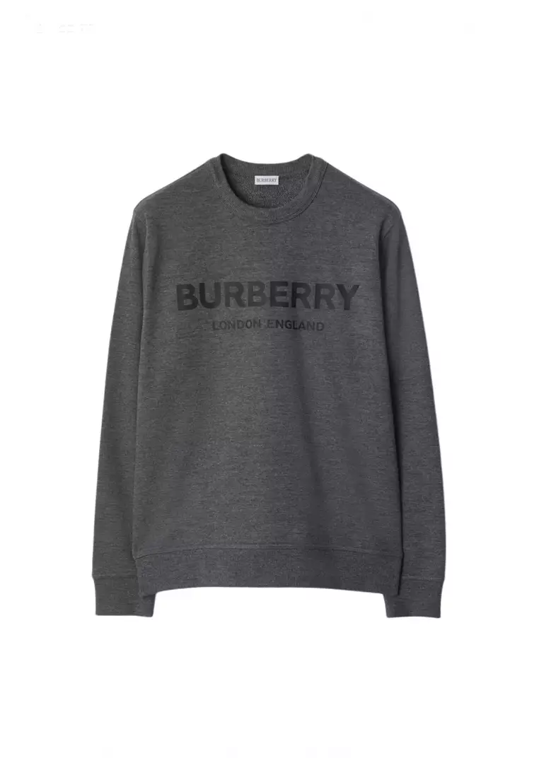 51% OFF Burberry Men's Sweatshirt in Dark Gray 81042251