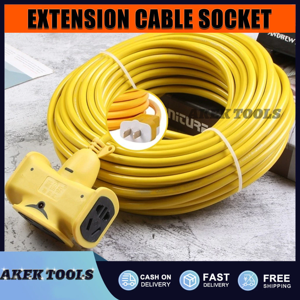 51% OFF Extension Cord Socket long Plug-in Strip Electric Vehicle Charging Extension Wire 1M/5M/10M/20M/30M