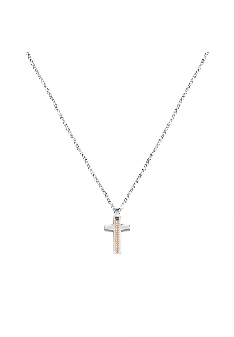 50% Morellato Motown Collection 60cm Men's Cross Necklace SALS44
