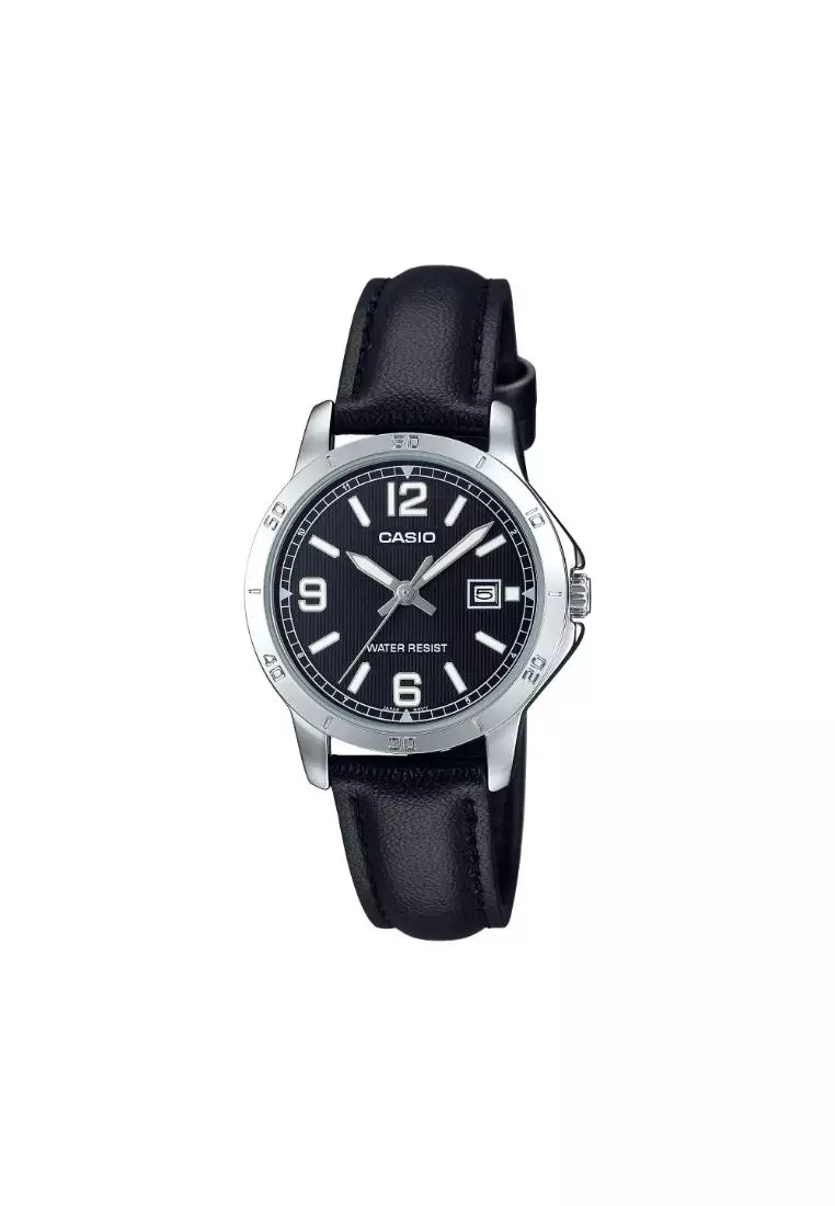 55% OFF Women's Analog Watch LTP-V004L-1B Black Leather Watch