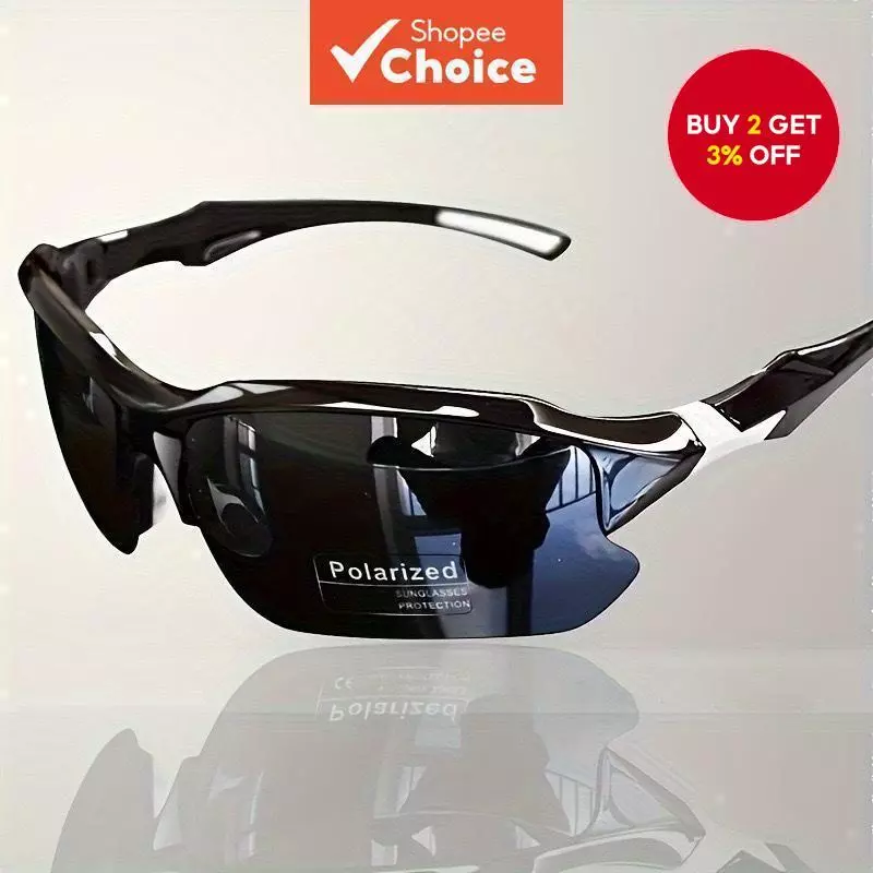 18% OFF Retro Sports Polarized Sunglasses UV400 Protection for Men Women Running Cycling Outdoor Glasses