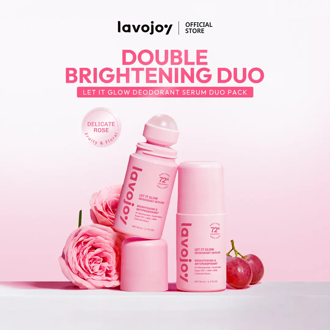 61% OFF BEST SELLER | lavojoy Let It Glow Deodorant Serum | 72 Hour Freshness | Duo Pack 50ml