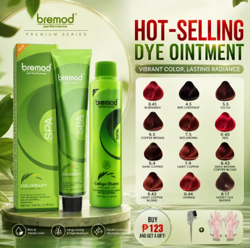 64% OFF Bremod Hair Color BR-R301 (Honey Tea Brown/Milk Tea Ash/Ash Brown/Ash Blonde/Copper/Red/Burgundy/Pink/Ash/Purple/Brown/Golden/Orange) 100ml