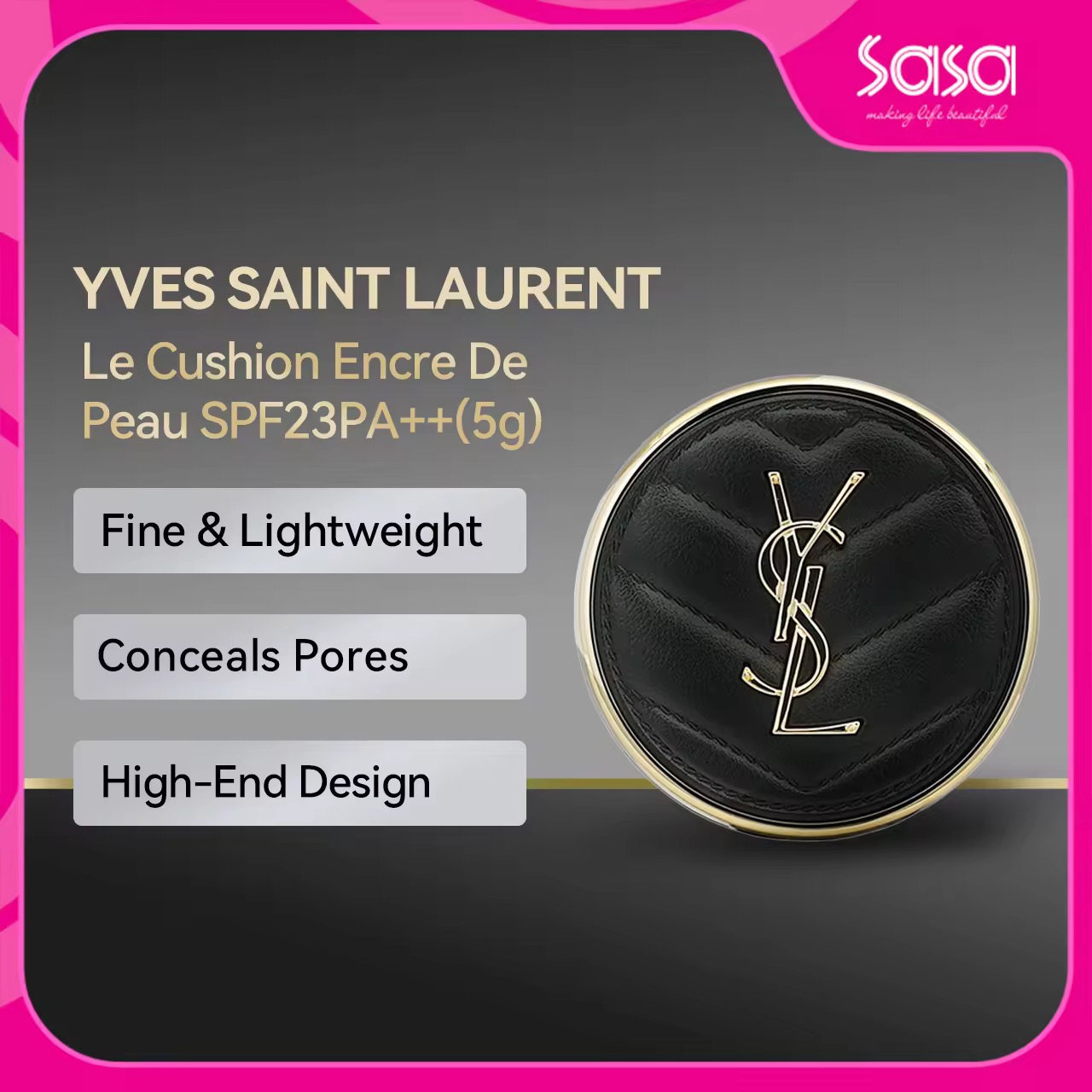 YVES SAINT LAURENT Le Cushion Encre De Peau SPF23 PA++ (5g/14g) YSL