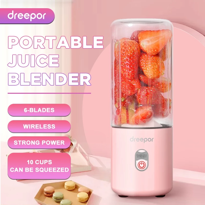 64% OFF Portable Juicer Blender Fruit Juice Mixer Rechargeable Electric Fruit Juicer Portable Juice Cup