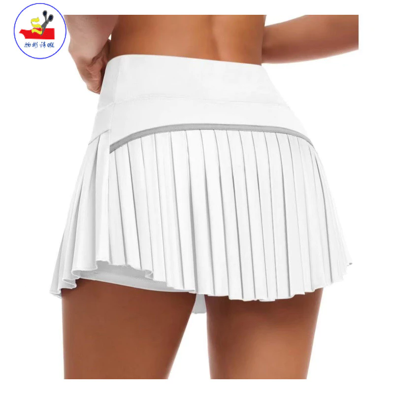 59% OFF WSX Summer Fashion Pleated Anti-glare High Waist Skirt Fitness Sports Running Training Breathable Yoga Tennis Skirt