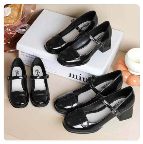 48% OFF Shuta 677 Girls back to school shoes Kids women work shoes student shoes rubber glossy black shoes
