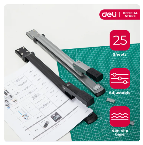 28% OFF Deli 334 Long Arm Stapler Low-Staple Indicator Binding No. 35