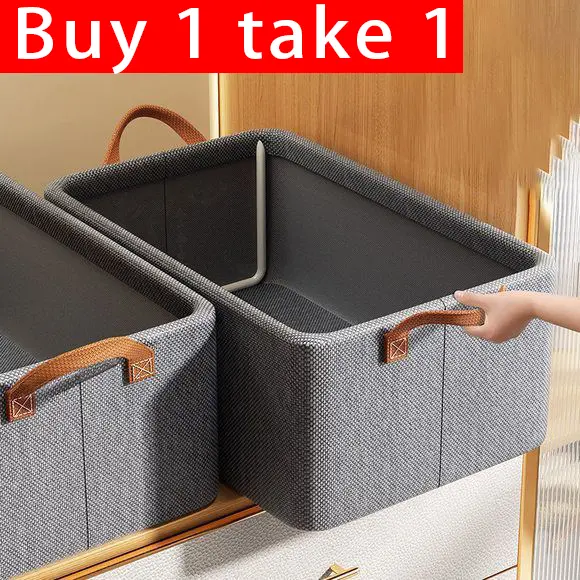 52% OFF Buy 1 take 1 Storage Box Organizer 47*28*20CM Durabox Baby Clothes Storage Stackable Foldable Room Wardrobe Closet Organizer