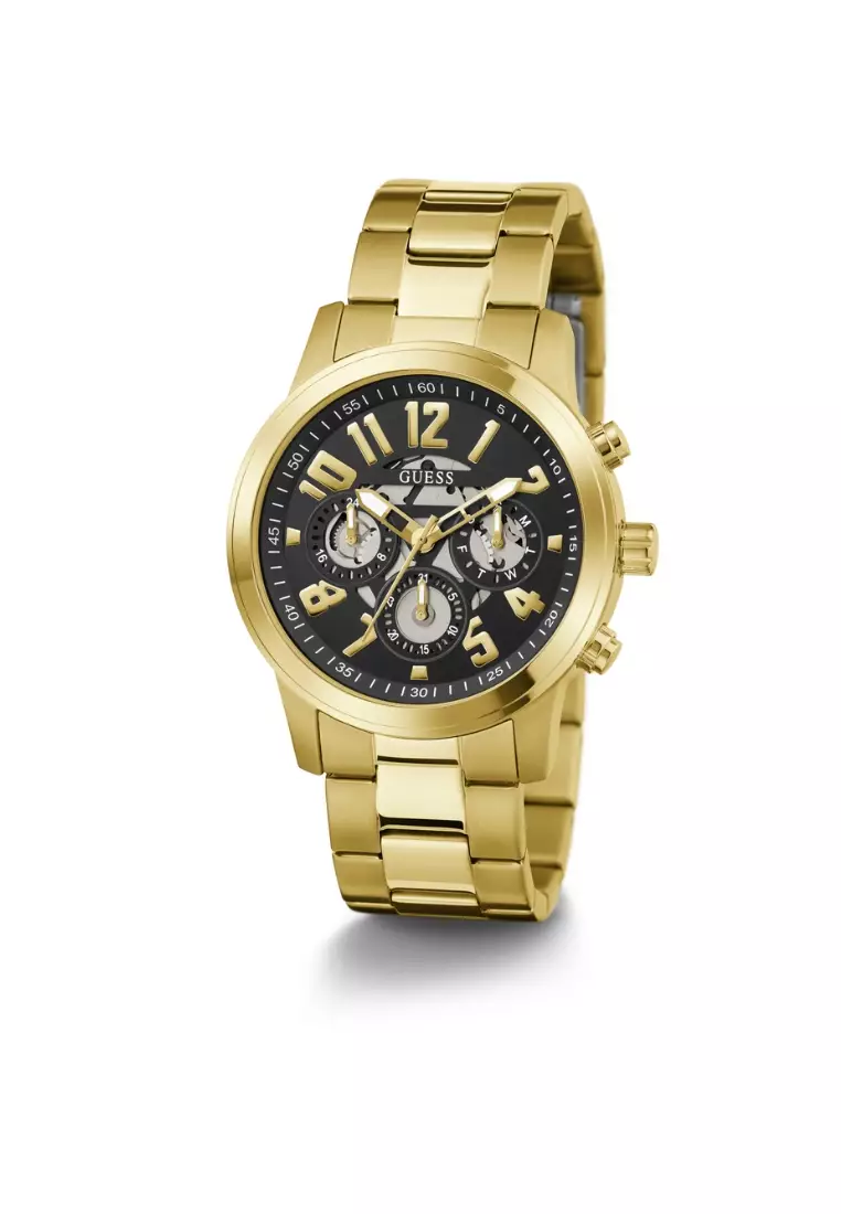 20% OFF Guess Dress Gold Stainless Steel Analog Quartz Watch For Men GW0627G2