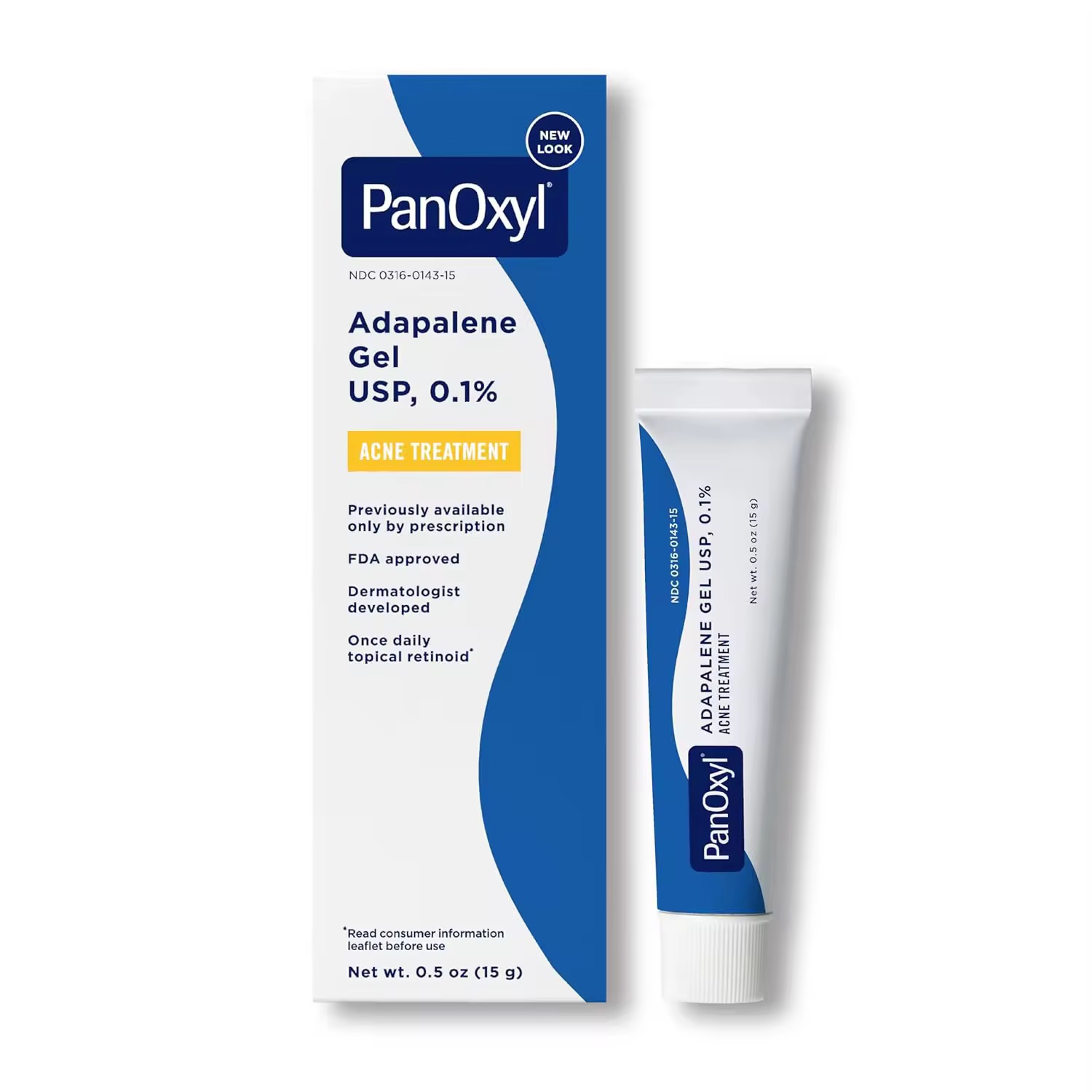 63% OFF PanOxyl  Leave-On Gel, 30-Day Supply, Retinol Gel Acne Treatment, Acne Skin, Oil-Free, Fragrance-Free, 0.5 oz