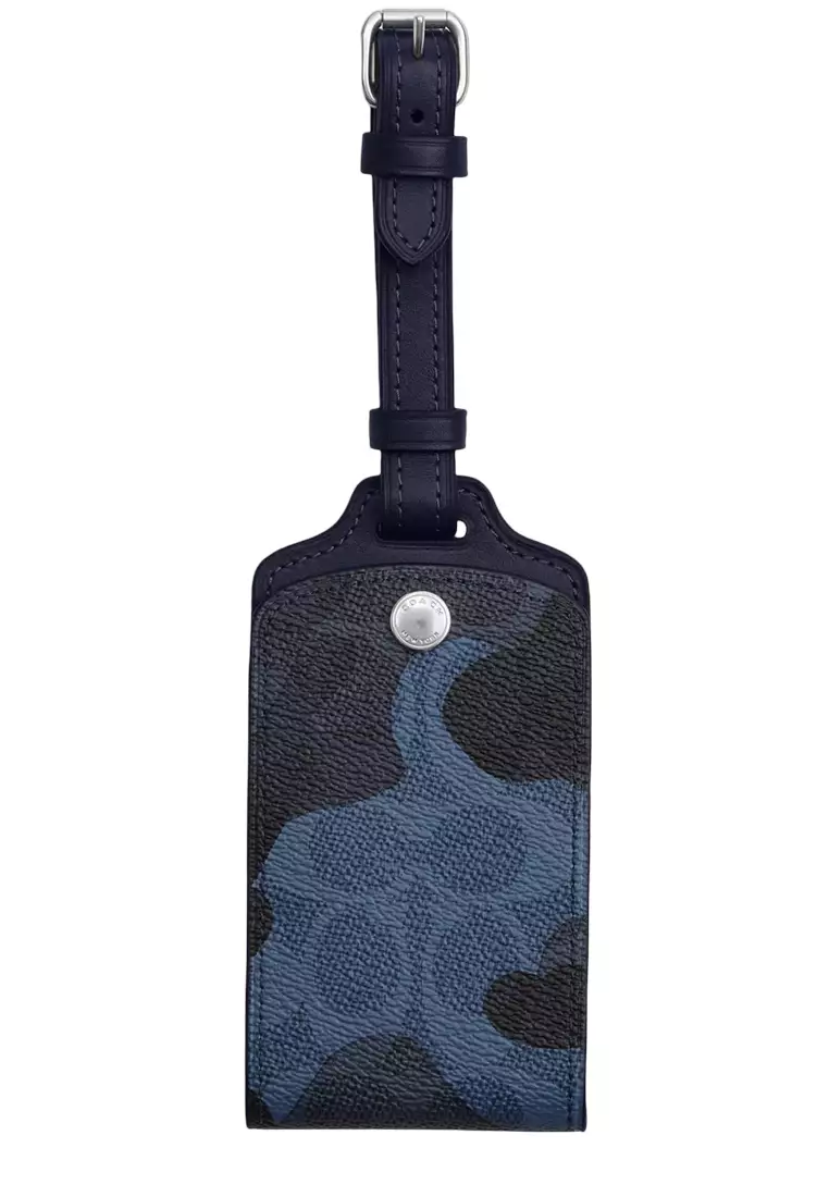 59% OFF Coach Luggage Tag In Signature Camo Print - Blue Multi CX877