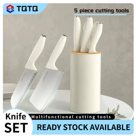 76% OFF Kitchen Knife Set 5 Piece Stainless Steel Precision Knife Chef's Knife Bread Knife Meat Knife Scisso