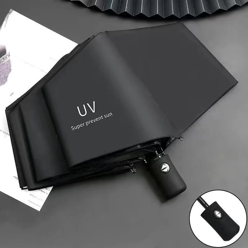 3% OFF Umbrella Automatic Sunny Umbrella Anti-ultraviolet Folding Umbrella Men Women UV Design