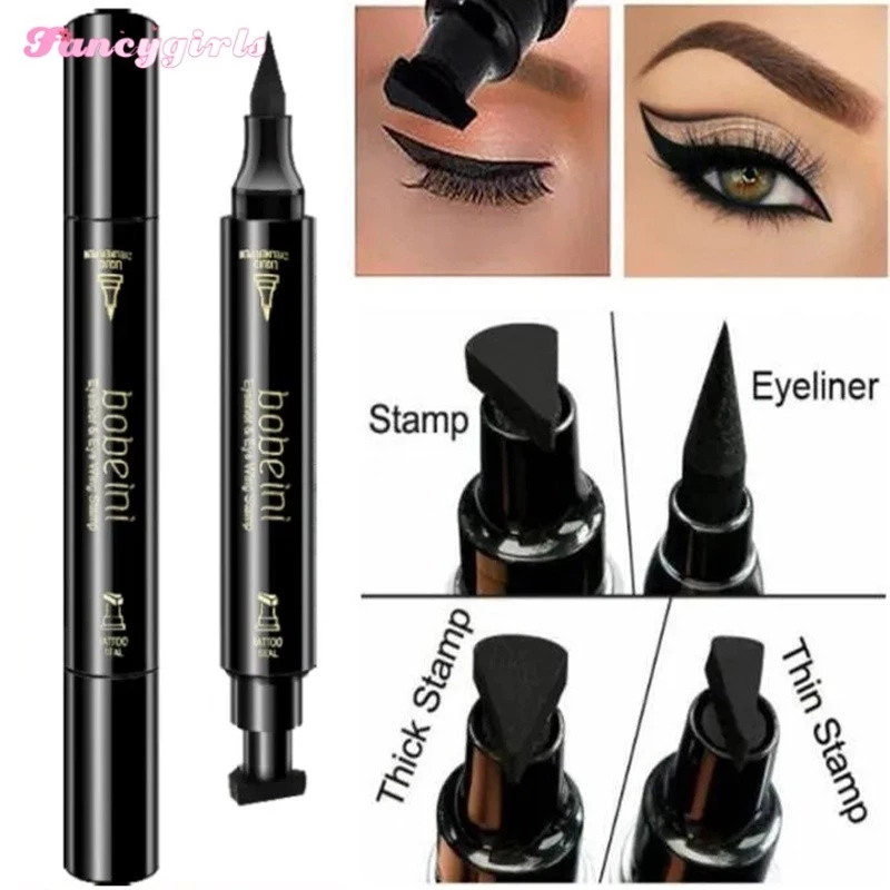 45% OFF Double Head Waterproof 2 in 1 Eyeliner Seal Stamp Cat Eye Winged Eyeliner Sexy Eye Pen